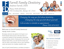 Tablet Screenshot of farrellfamilydentistry.com